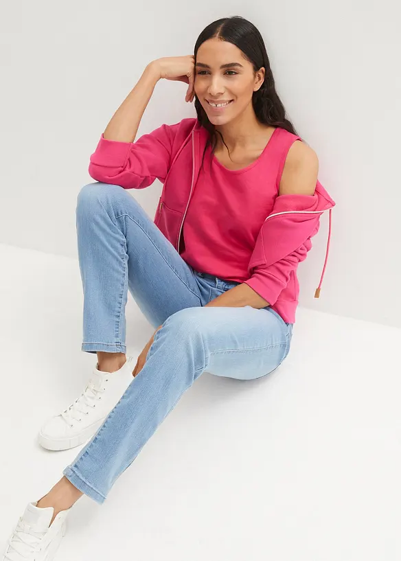 Jean droit taille normale, extensible, bonprix