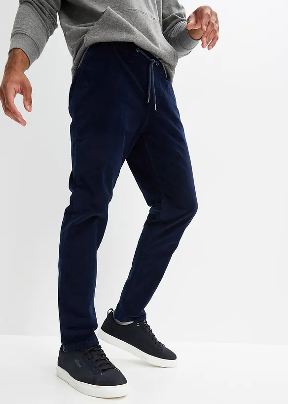 Pantalon jogger Regular en velours côtelé, droit, bonprix