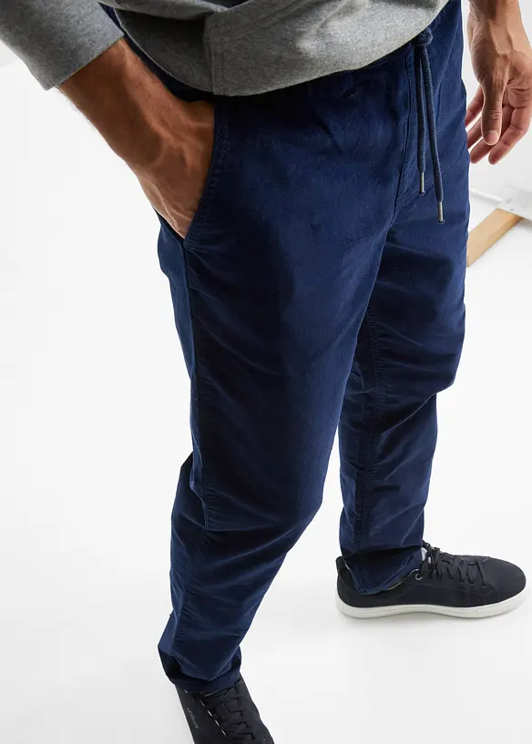 Pantalon jogger Regular en velours côtelé, droit, bonprix