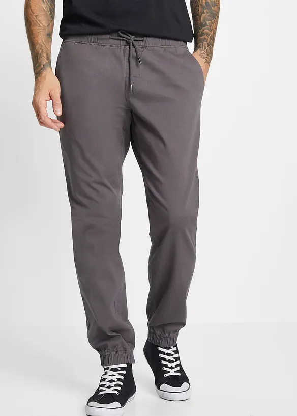 Pantalon chino jogger loose, droit, bonprix