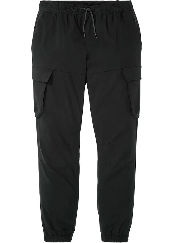 Pantalon taille extensible avec poches cargo, droit et regular, bonprix