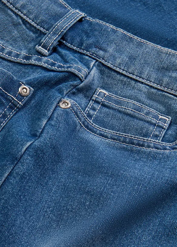 Jupe en jean taille mi-haute, bonprix