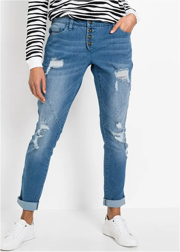 Jean boyfriend taille mi-haute, bonprix