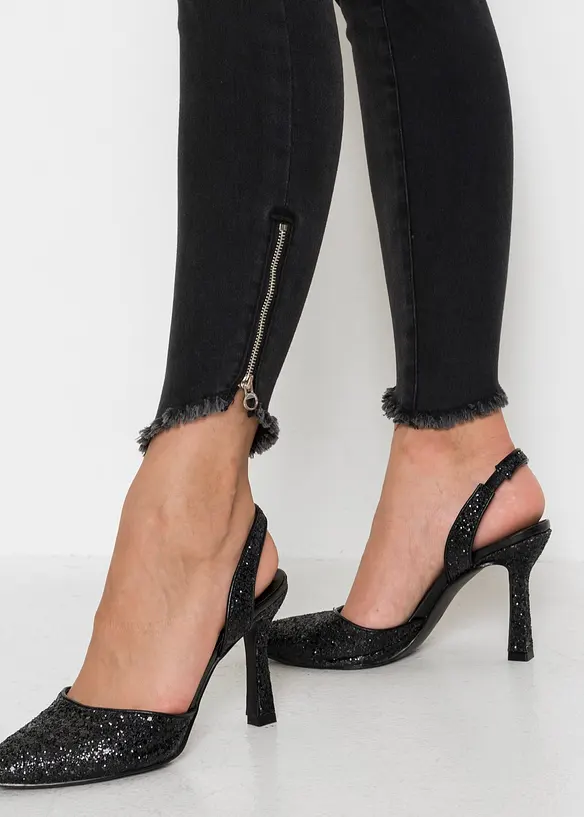 Jean skinny taille mi-haute, extensible, bonprix