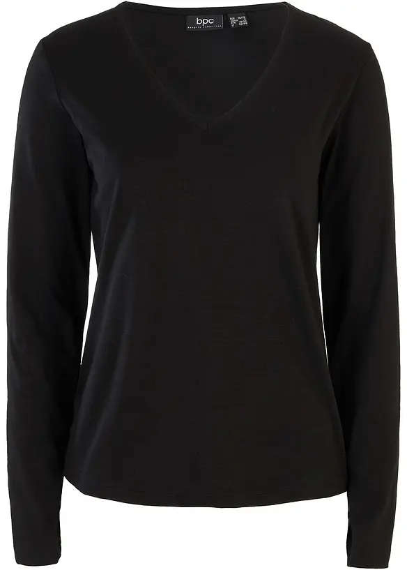 T-shirt manches longues 100% coton, bonprix