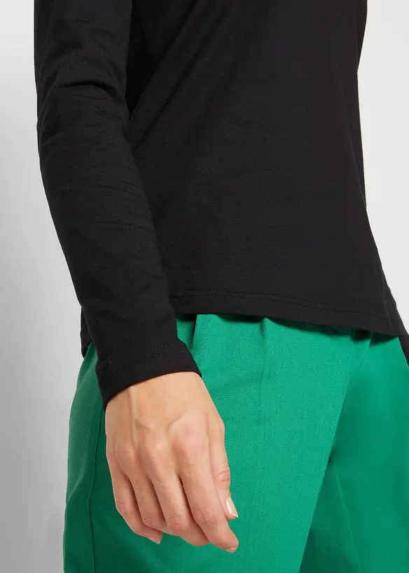 T-shirt manches longues 100% coton, bonprix