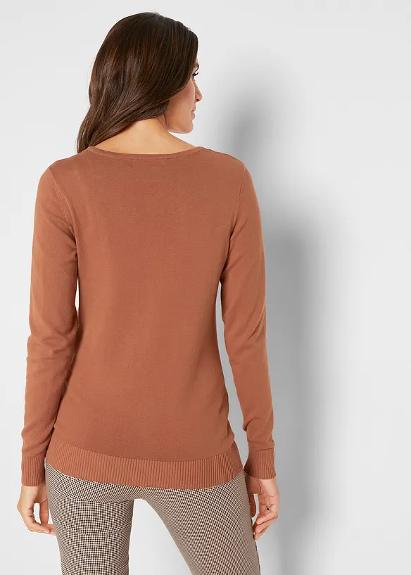 Gilet ajust&eacute; en fine maille, bonprix