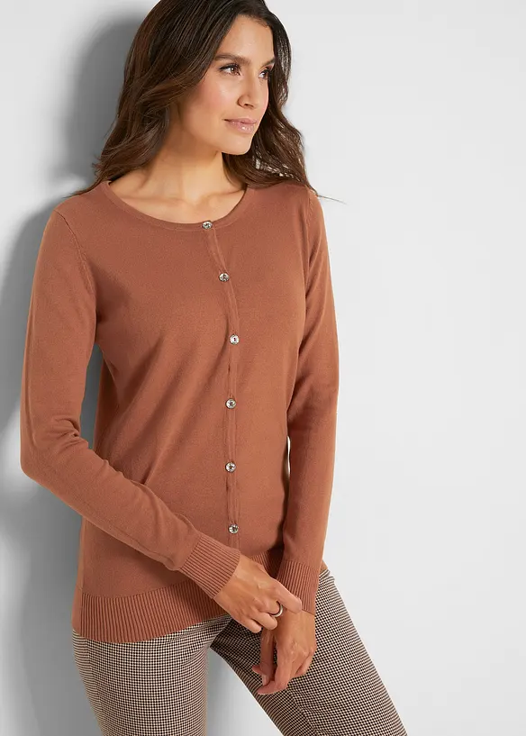 Gilet ajust&eacute; en fine maille, bonprix