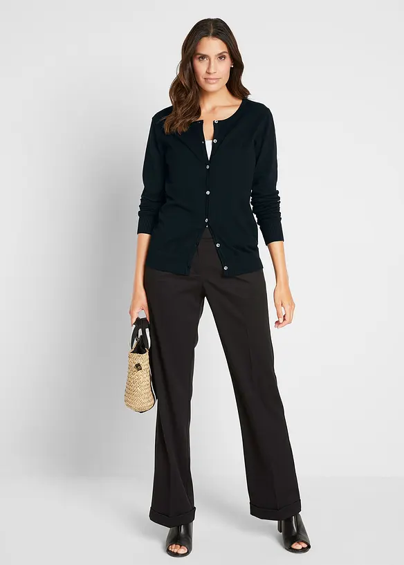 Gilet ajusté en fine maille, bonprix