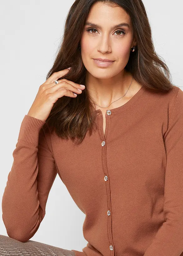 Gilet ajust&eacute; en fine maille, bonprix