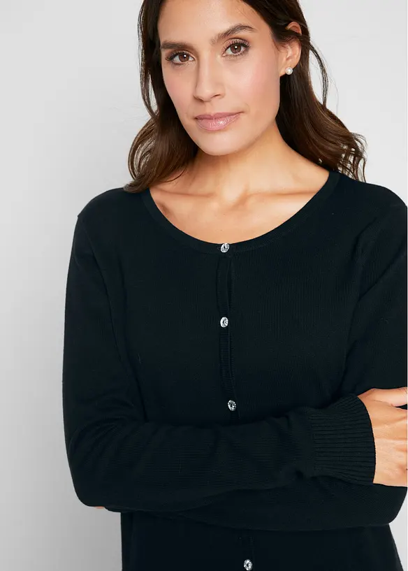 Gilet ajusté en fine maille, bonprix