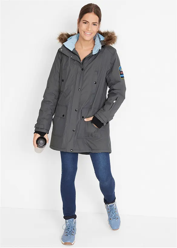 Parka outdoor imperméable et technique à capuche, bonprix