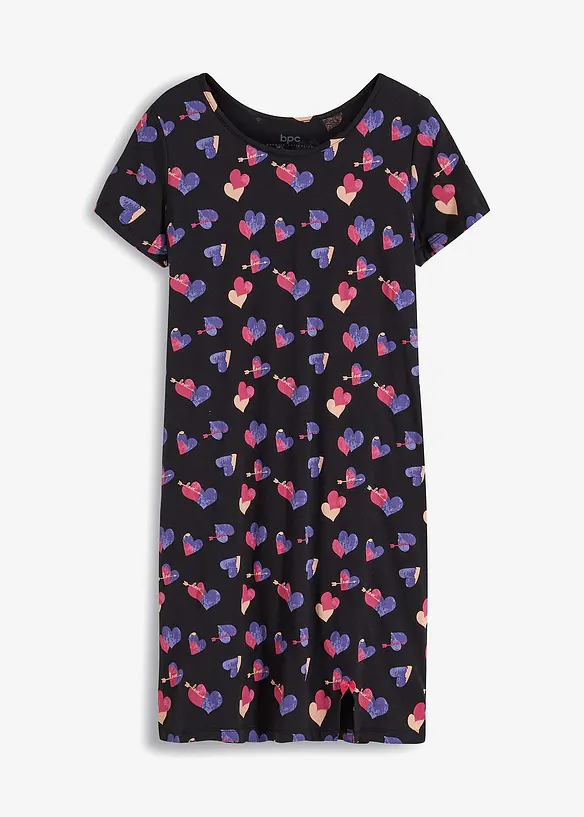 Chemise de nuit courte 100% coton, bonprix