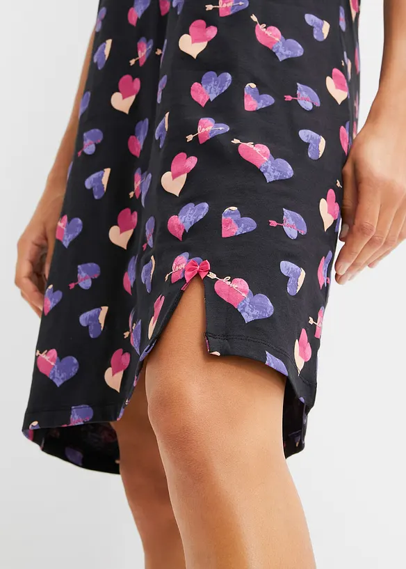 Chemise de nuit courte 100% coton, bonprix