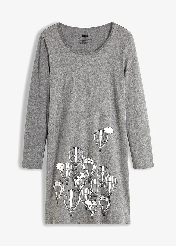 Chemise de nuit courte à manches longues, bonprix