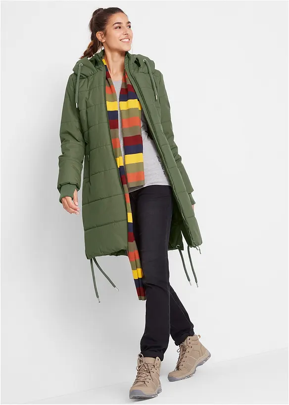 Longue doudoune outdoor, déperlante, bonprix