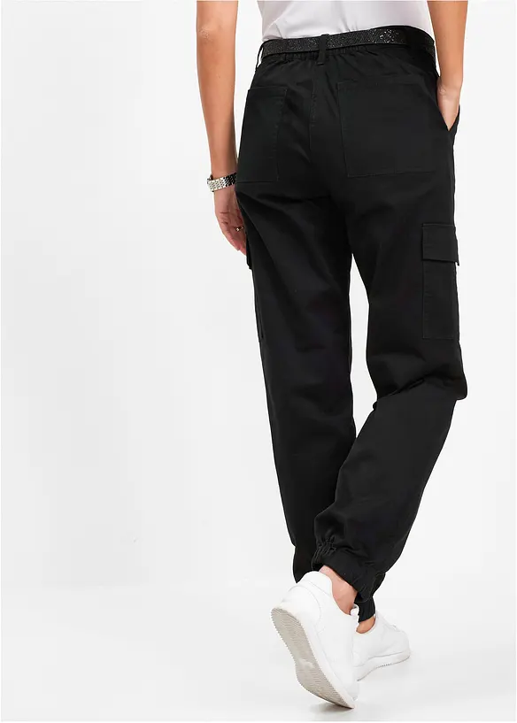 Pantalon cargo en coton extensible, bonprix