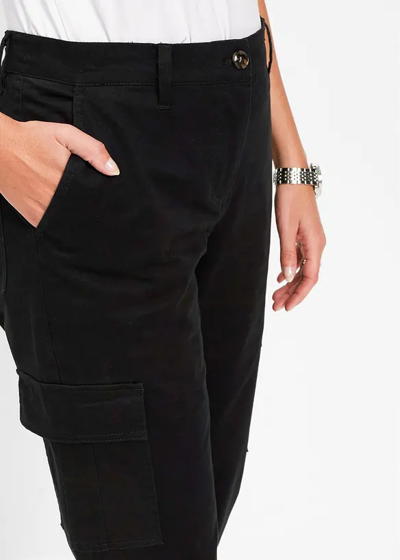 Pantalon cargo en coton extensible, bonprix