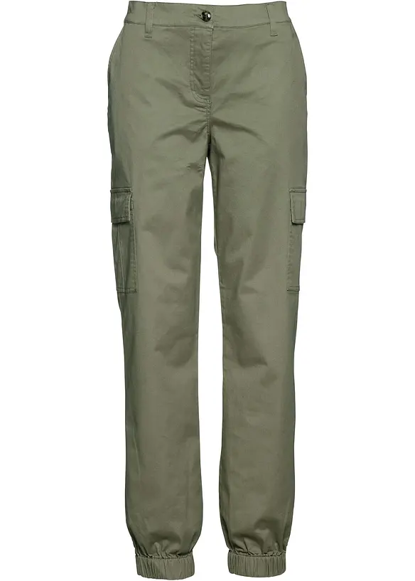 Pantalon cargo en coton extensible, bonprix
