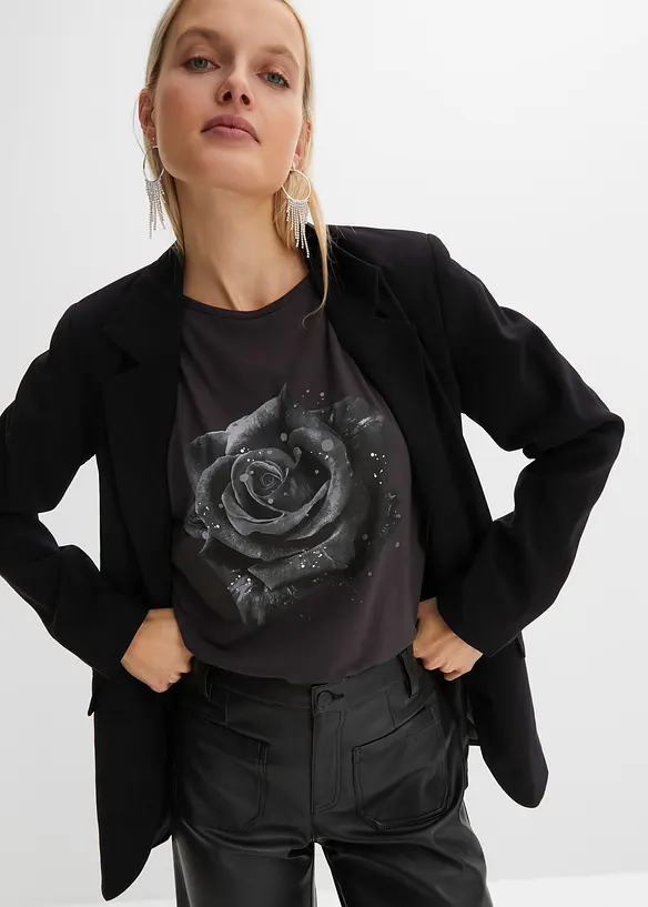 T-shirt à épaules dénudées en viscose, bonprix