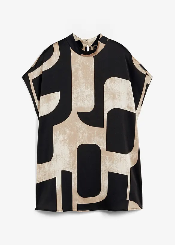 Blouse sans manches en satin, bonprix