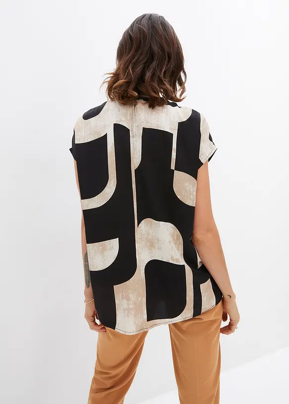 Blouse sans manches en satin, bonprix