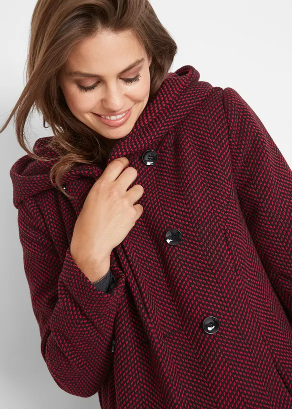 Manteau court en laine mélangée, bonprix