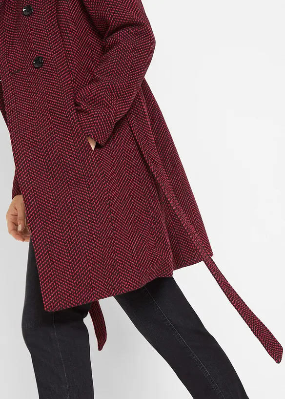 Manteau court en laine mélangée, bonprix