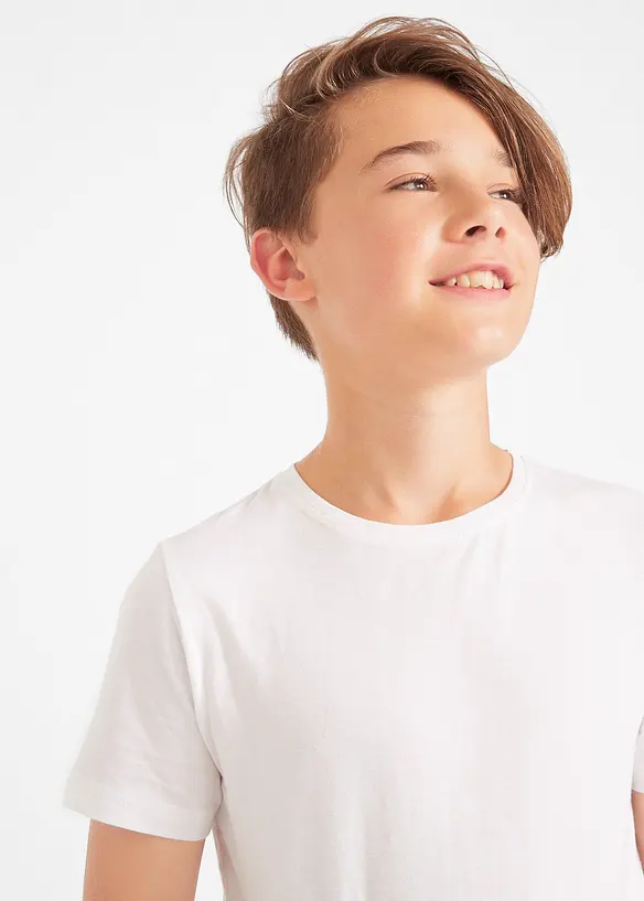 Lot de 3 T-shirts coton, bonprix