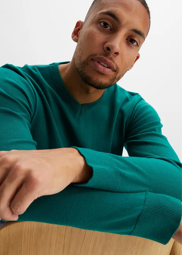 Pull doux en fine maille de coton majoritaire, bonprix