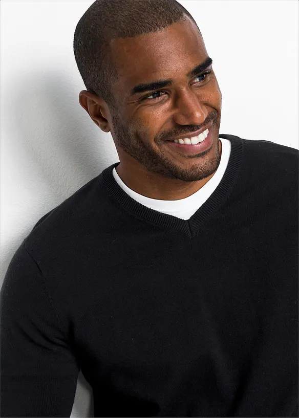 Pull doux en fine maille de coton majoritaire, bonprix