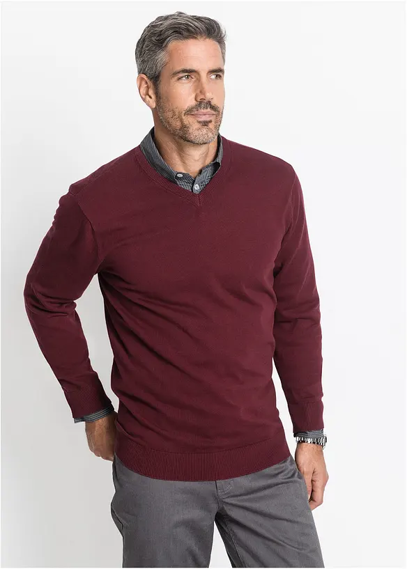 Pull doux en fine maille de coton majoritaire, bonprix
