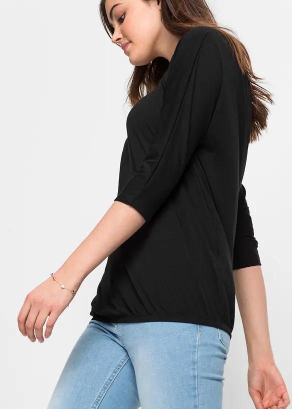 T-shirt oversize en viscose mélangée, bonprix
