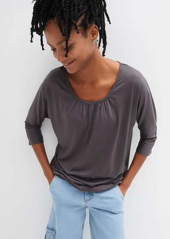 T-shirt oversize en viscose mélangée, bonprix