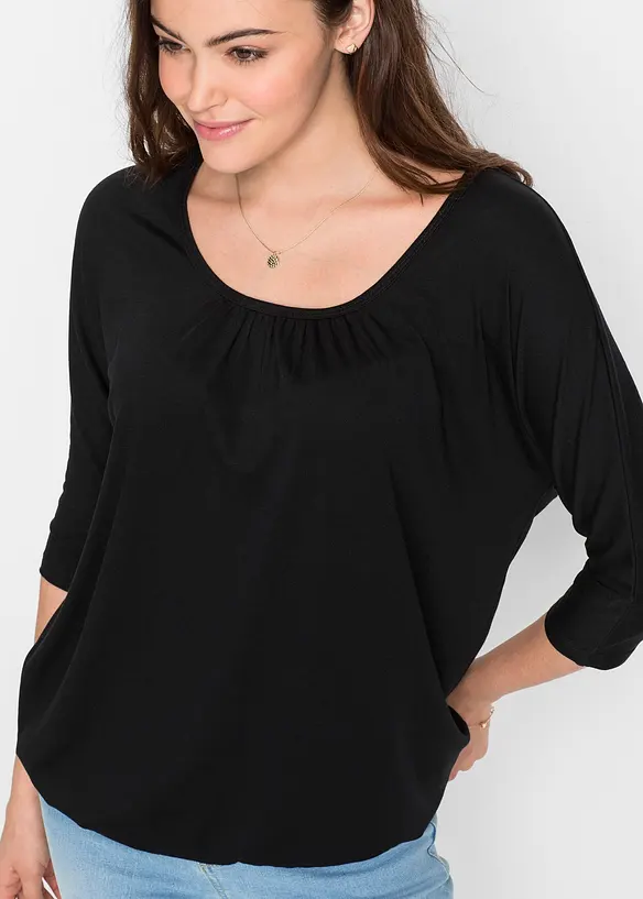 T-shirt oversize en viscose mélangée, bonprix