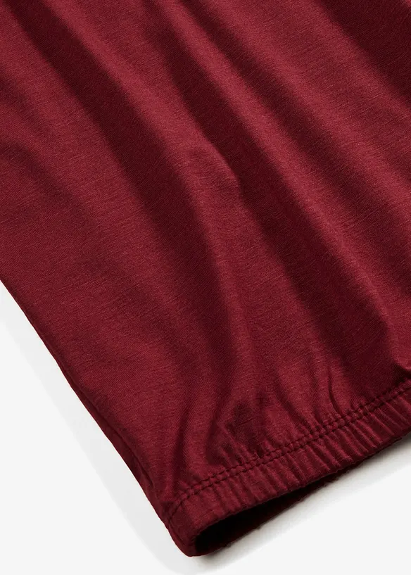 T-shirt oversize en viscose m&eacute;lang&eacute;e, bonprix