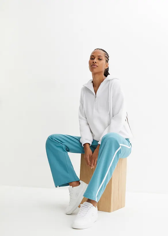 Lot de 2 pantalons en molleton épais 100% coton, bonprix