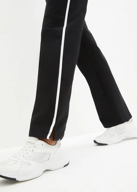 Lot de 2 pantalons en molleton épais 100% coton, bonprix