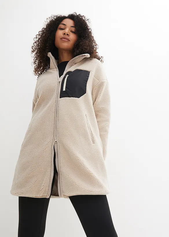 Veste en polaire peluche, bonprix