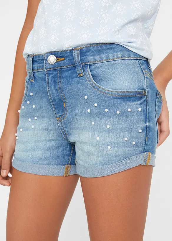 Short en jean taille mi-haute, bonprix