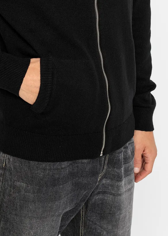 Gilet en maille avec coton recycl&eacute;, bonprix