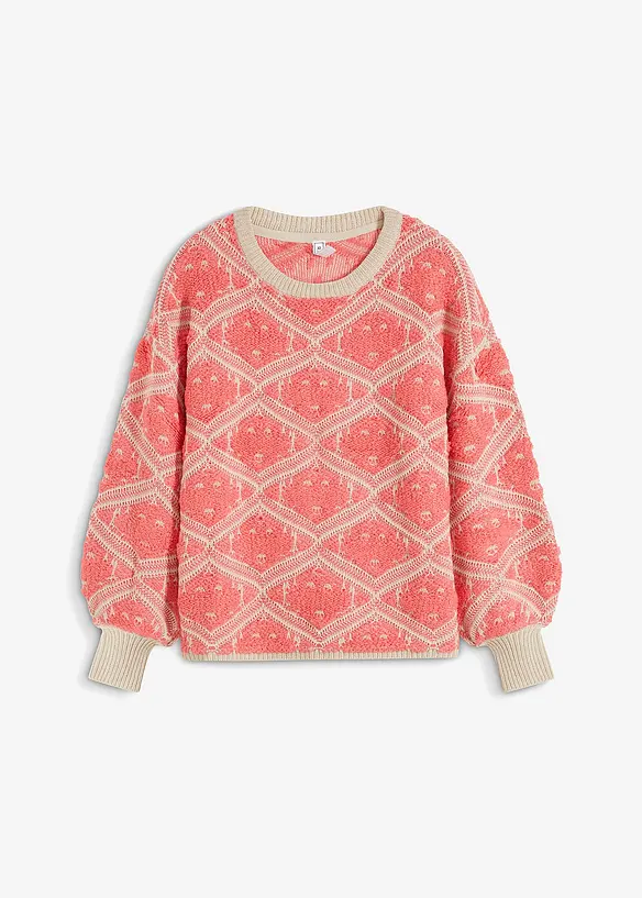 Pull en maille boxy, bonprix