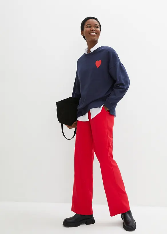 Sweat-shirt oversize en coton, bonprix