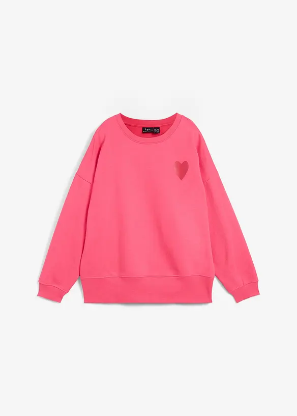 Sweat-shirt oversize en coton, bonprix