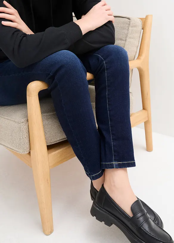 Jean boyfriend taille mi-haute, extensible, bonprix