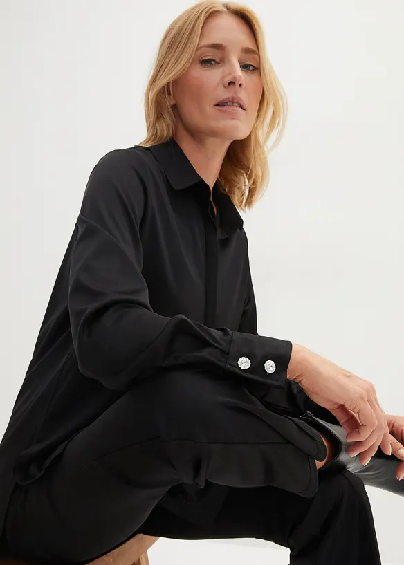 T-shirt chemisier avec boutons bijoux, bpc selection