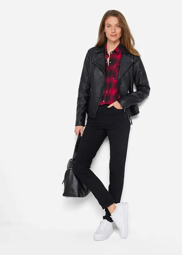 Chemisier à carreaux 100% coton, bonprix