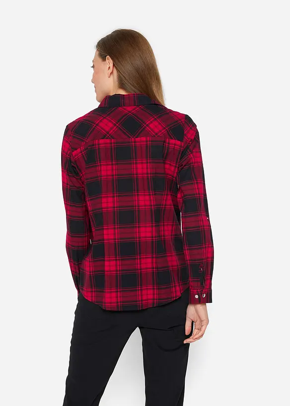 Chemisier à carreaux 100% coton, bonprix