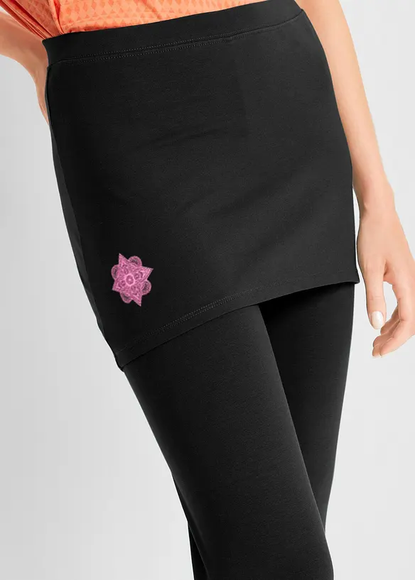 Legging de sport avec jupe, longueur cheville, bonprix