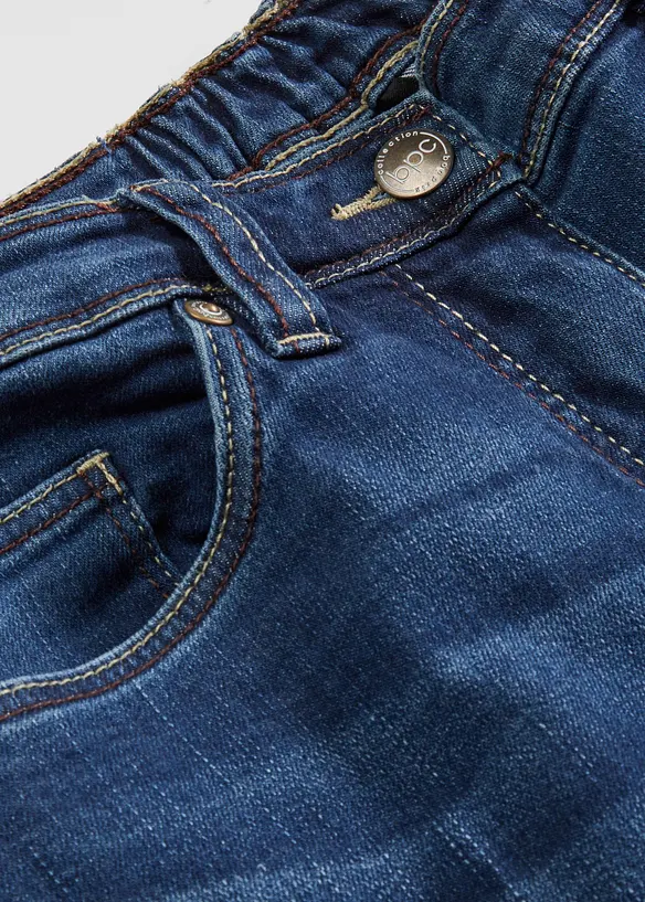 Jean large à taille mi-haute élastiquée, bonprix